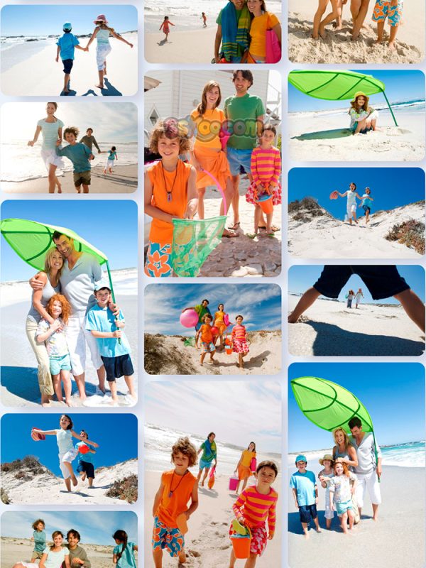 沙滩海岛度假海滩家庭特写高清JPG摄影照片壁纸背景插图设计素材插图6
