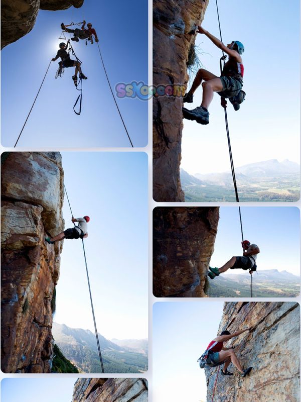 攀岩探险极限运动场景特写高清JPG摄影照片壁纸背景插图设计素材插图6