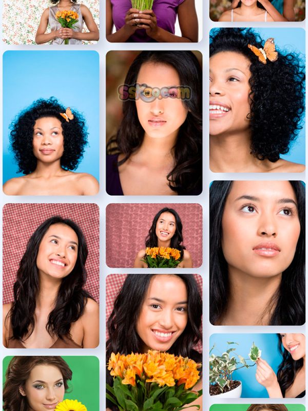 女性美女表情人物照片特写高清JPG摄影壁纸背景图片插图设计素材插图6