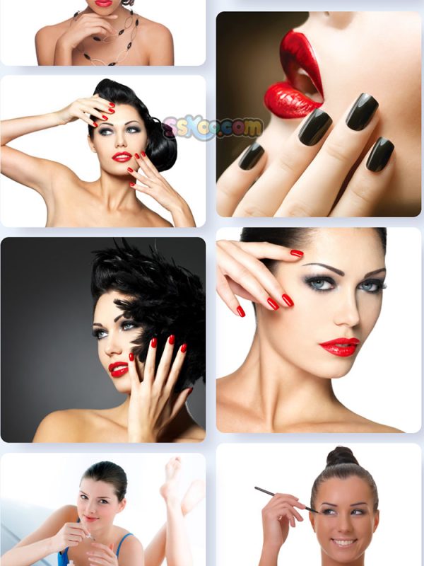 美甲护肤美体护肤品化妆品美妆美女模特JPG高清图片海报设计素材插图6