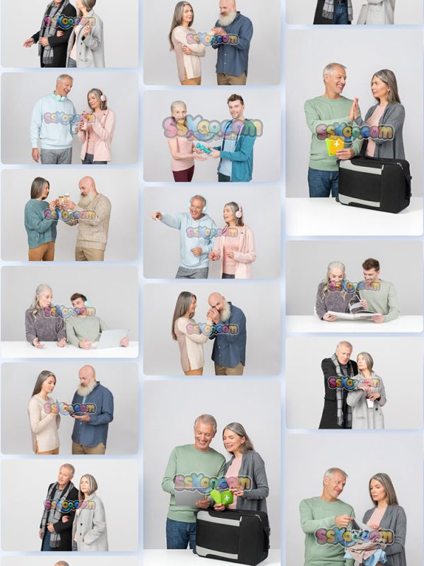 老年夫妻居家日常照片组图JPG摄影壁纸背景图片插图设计素材插图6