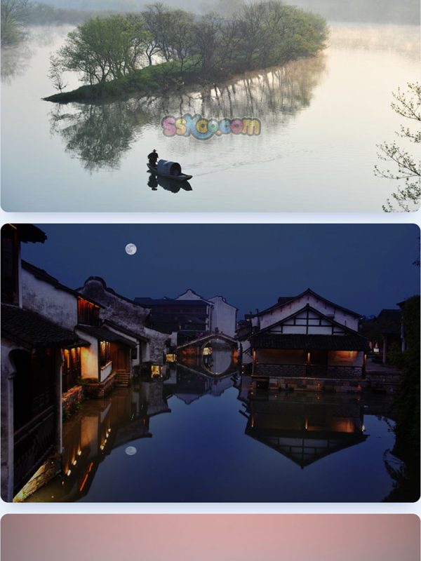 中国风格水墨风景旅游圣地城市景点高清JPG摄影壁纸背景插画素材插图6