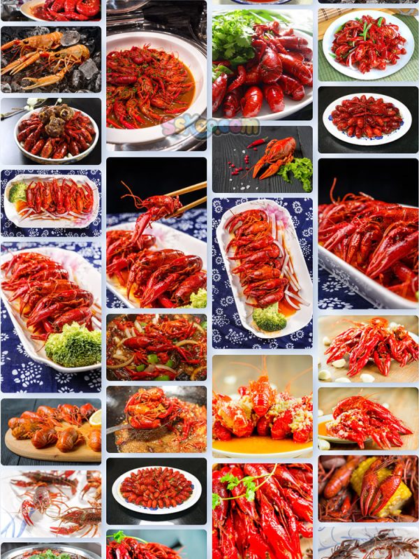 红色油焖爆炒小龙虾大虾宵夜美食大餐高清照片大图插图6
