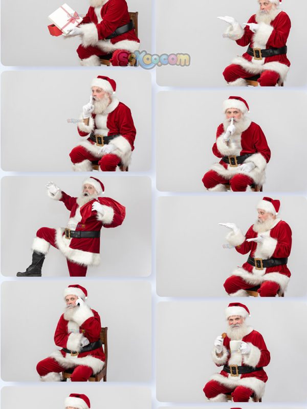 可爱圣诞老人圣诞节场景组图JPG摄影照片壁纸背景插图设计素材插图7