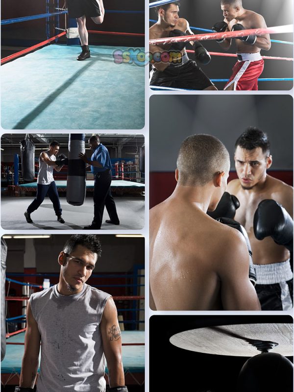 拳击搏击对抗场景特写高清JPG摄影壁纸背景图片插图设计素材插图7