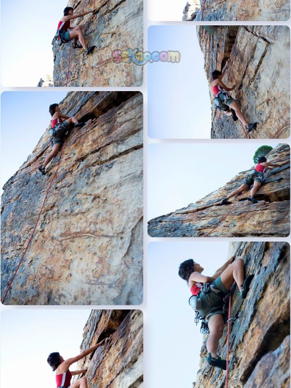 攀岩探险极限运动场景特写高清JPG摄影照片壁纸背景插图设计素材插图7