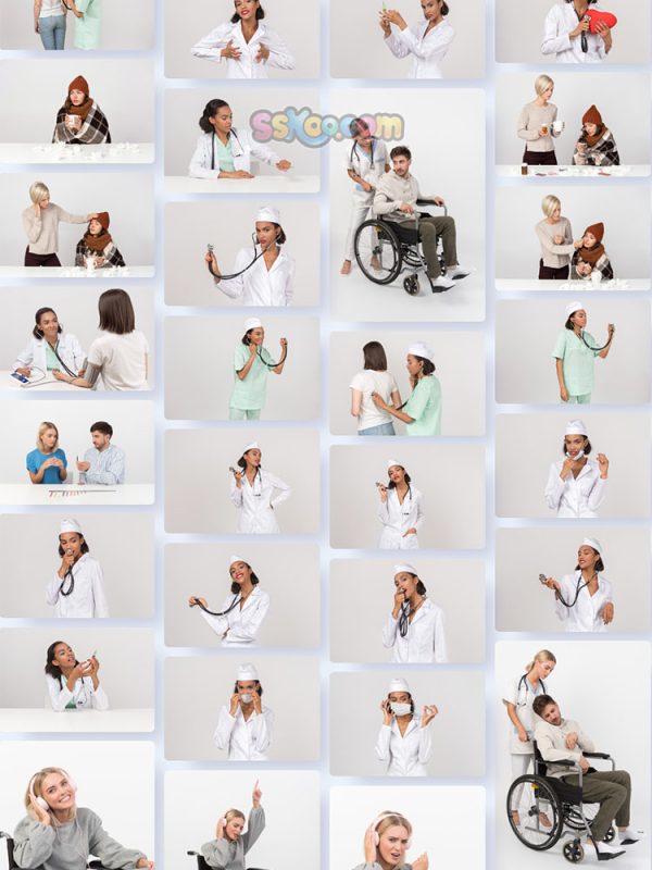 医疗保健医护人员人物特写JPG摄影壁纸背景图片插图设计素材插图7