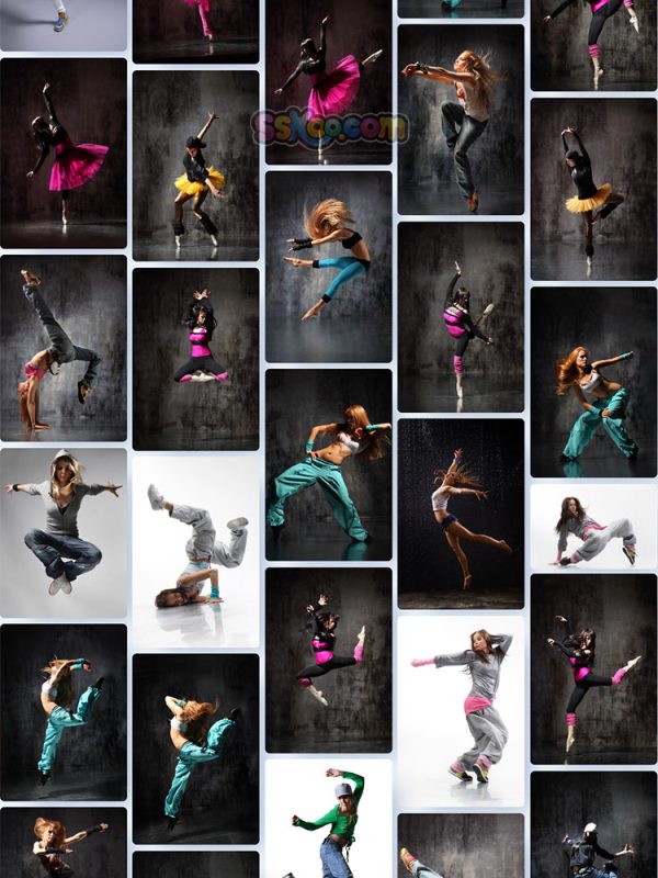 动感舞姿舞蹈跳舞运动街舞女孩高清JPG摄影照片壁纸背景图片插图设计素材插图7