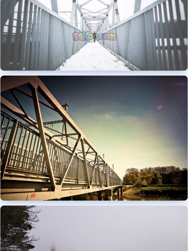 大桥高架桥桥梁观光木桥天桥特写高清JPG摄影壁纸背景插图素材插图7