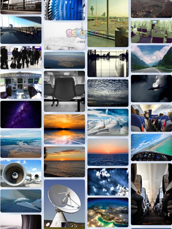 飞机航空天空驾驶机舱俯瞰大地城市高清大图JPG图片照片素材插图7