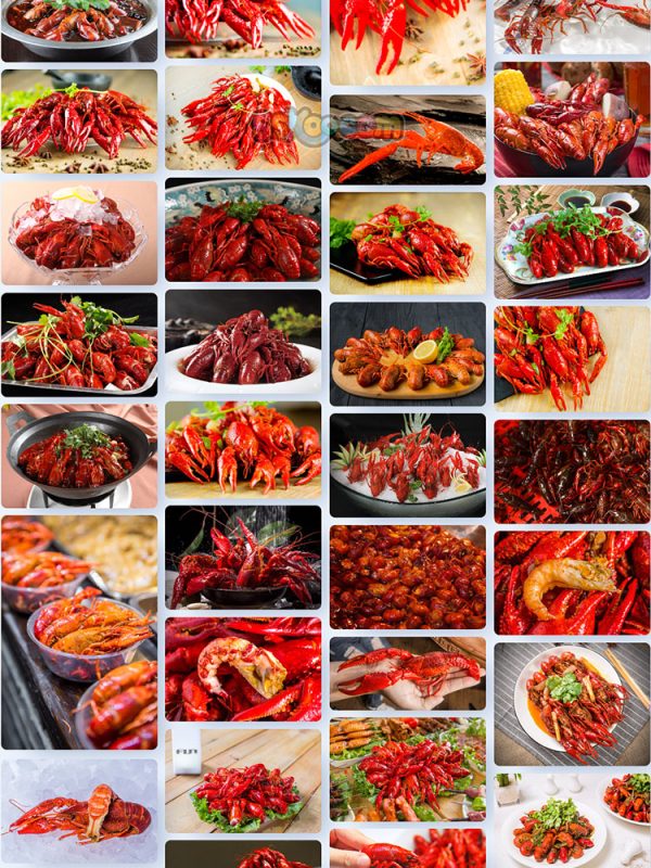 红色油焖爆炒小龙虾大虾宵夜美食大餐高清照片大图插图7
