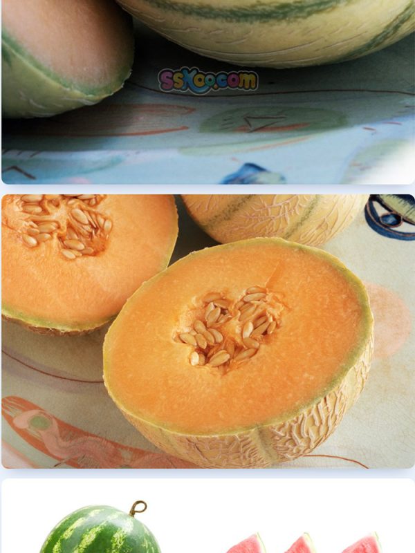 西瓜甜瓜新鲜水果高清照片摄影图片食品美食特写农产品大图插图插图7