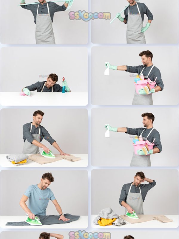 做家务的男人男士人物特写组图JPG摄影照片壁纸背景插图设计素材插图8