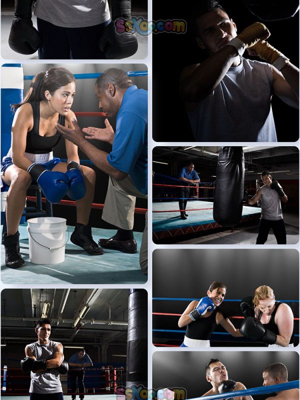 拳击搏击对抗场景特写高清JPG摄影壁纸背景图片插图设计素材插图8