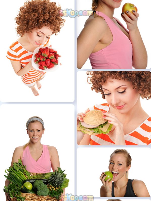 吃水果的美女人物照片特写高清JPG摄影壁纸背景图片插图设计素材插图8