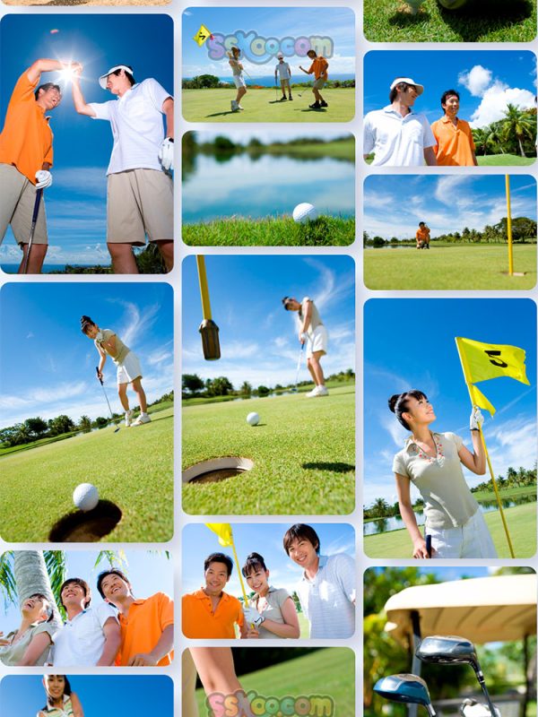 打高尔夫打球体育运动高清JPG摄影照片壁纸背景图片插图设计素材插图8