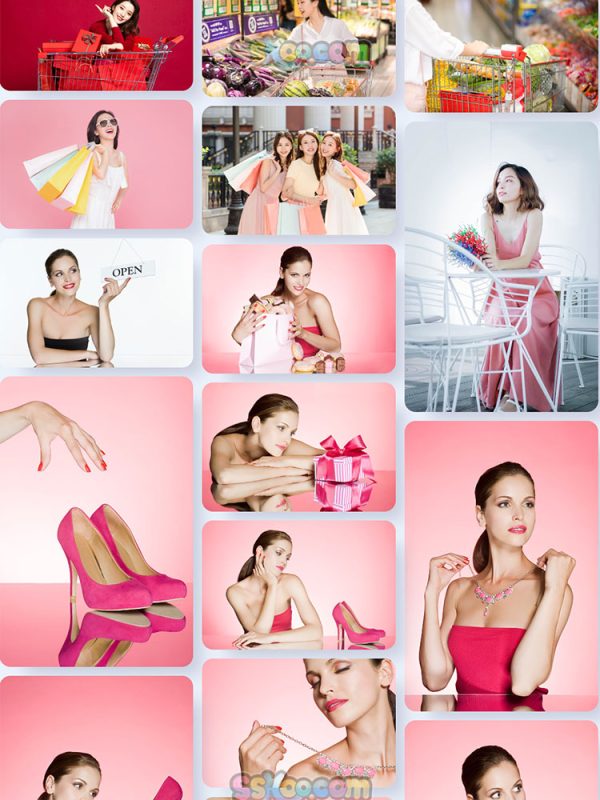 购物的美女人物照片特写高清JPG摄影壁纸背景图片插图设计素材插图8