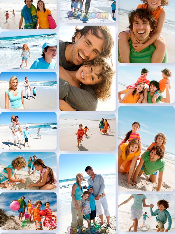 沙滩海岛度假海滩家庭特写高清JPG摄影照片壁纸背景插图设计素材插图8