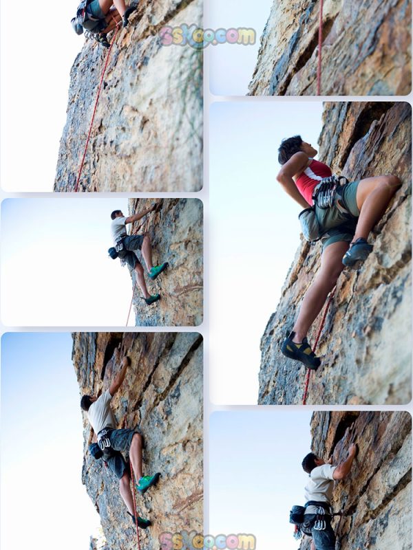 攀岩探险极限运动场景特写高清JPG摄影照片壁纸背景插图设计素材插图8