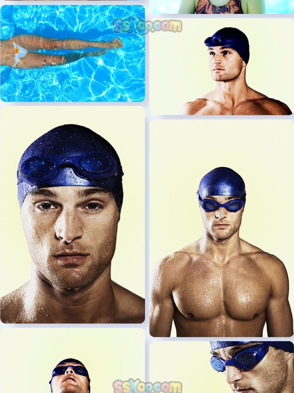 男性游泳跳水运动场景特写高清JPG摄影壁纸背景图片插图设计素材插图8