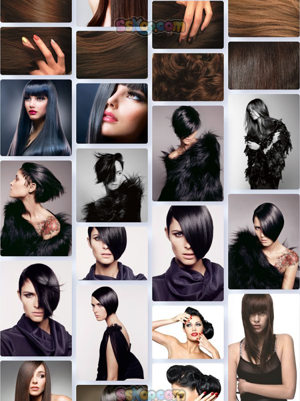 长头发的美女人物照片特写JPG摄影壁纸背景图片插图设计素材插图8