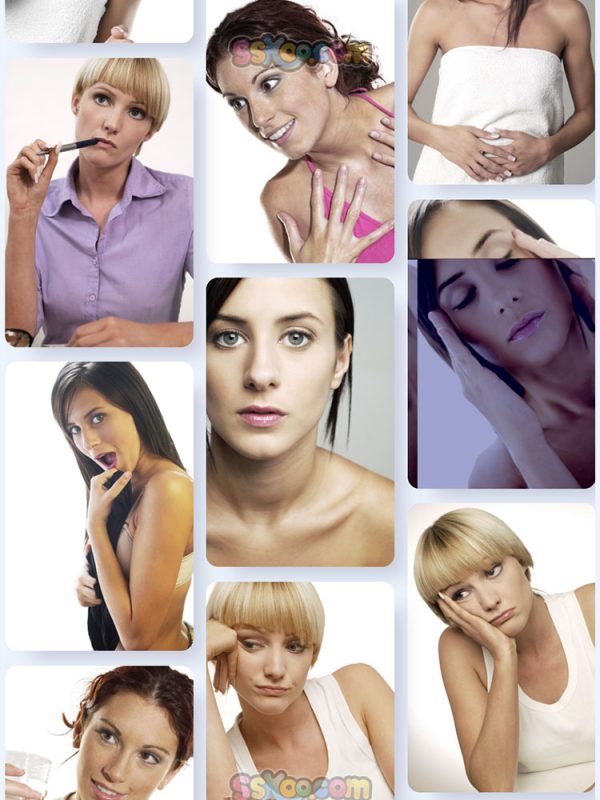 女性美女表情人物照片特写高清JPG摄影壁纸背景图片插图设计素材插图8