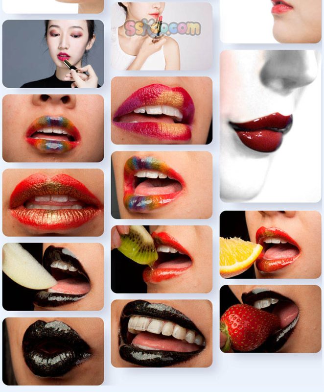 女性女人嘴巴人物照片特写高清JPG摄影壁纸背景图片插图设计素材插图8