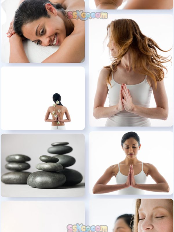 养生理疗瑜伽人物照片特写高清JPG摄影4K壁纸背景图片插图设计素材插图8