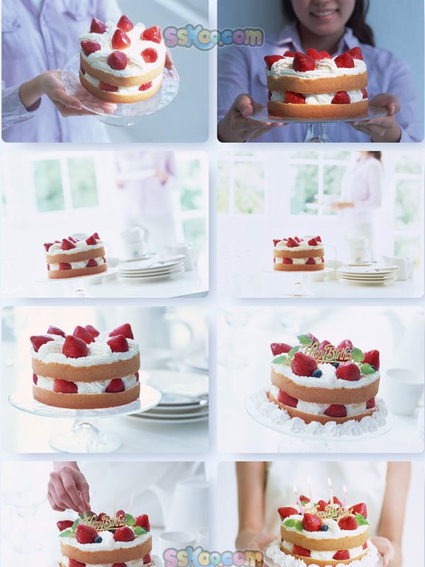 甜食草莓蛋糕草莓派甜点高清照片摄影图片食品美食特写大图插图插图8