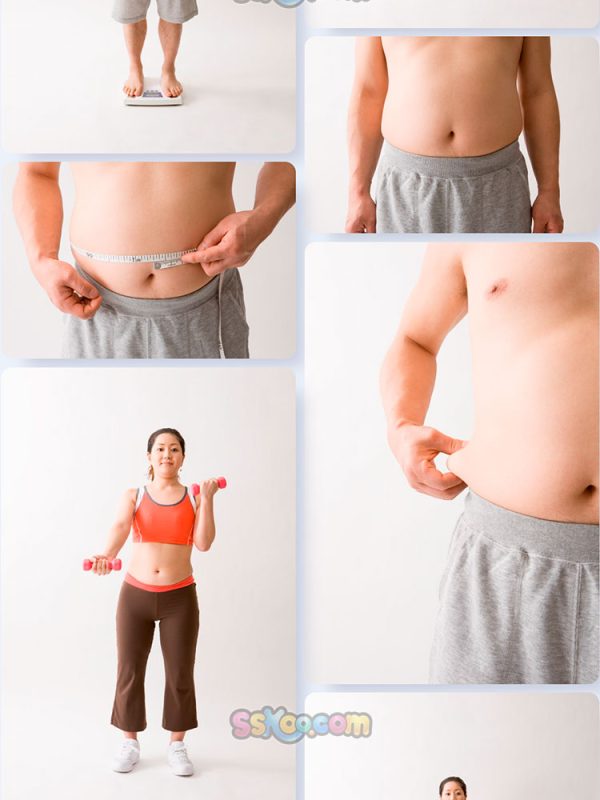 减肥瘦身男女人物特写高清JPG摄影壁纸背景图片插图设计素材插图9