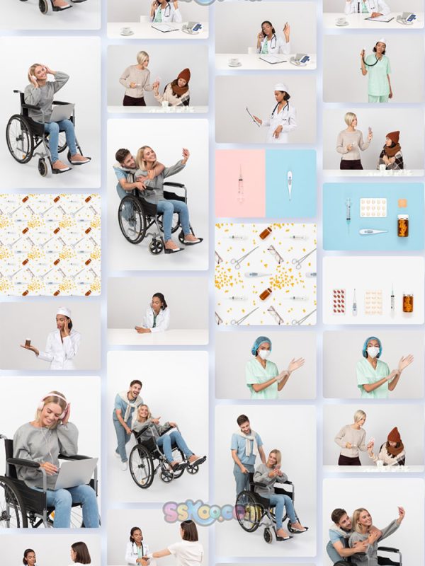 医疗保健医护人员人物特写JPG摄影壁纸背景图片插图设计素材插图9