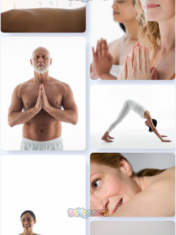 养生理疗瑜伽人物照片特写高清JPG摄影4K壁纸背景图片插图设计素材插图9