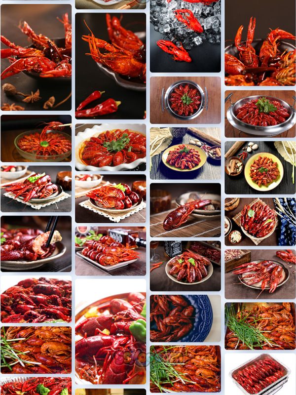 红色油焖爆炒小龙虾大虾宵夜美食大餐高清照片大图插图9