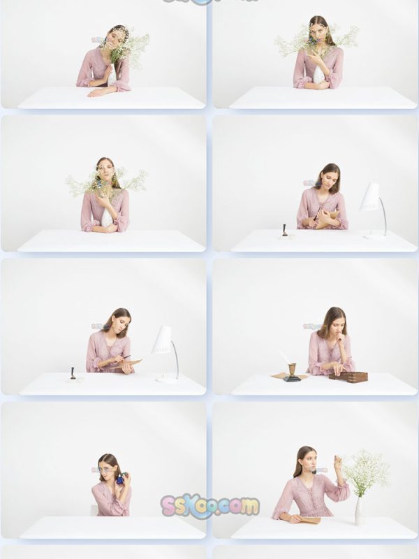 办公室妹子美女模特组图JPG摄影照片壁纸背景图片插图设计素材插图9