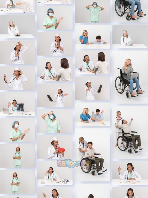 医疗保健医护人员人物特写JPG摄影壁纸背景图片插图设计素材插图10