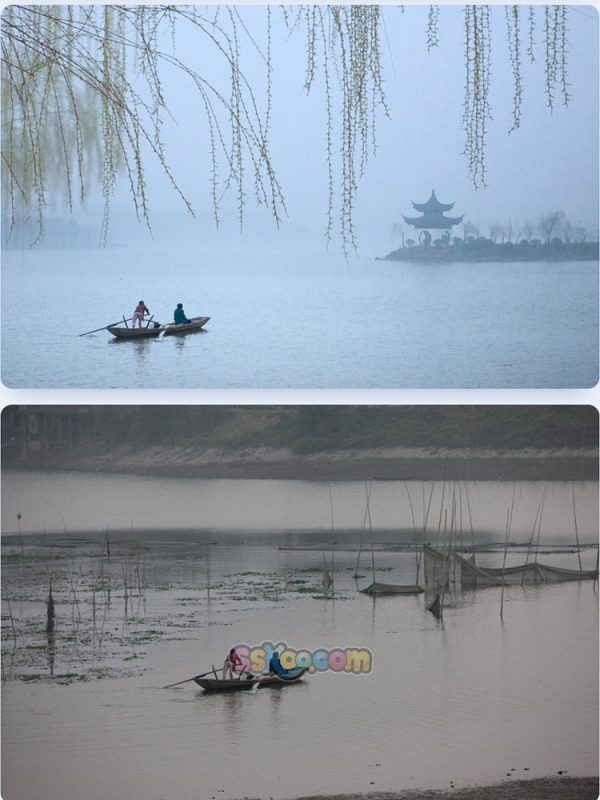 中国风格水墨风景旅游圣地城市景点高清JPG摄影壁纸背景插画素材插图10