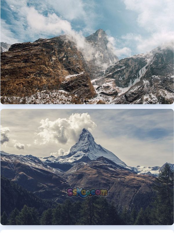 山脉高山大山自然景观特写图片照片JPG摄影壁纸背景插画设计素材插图10