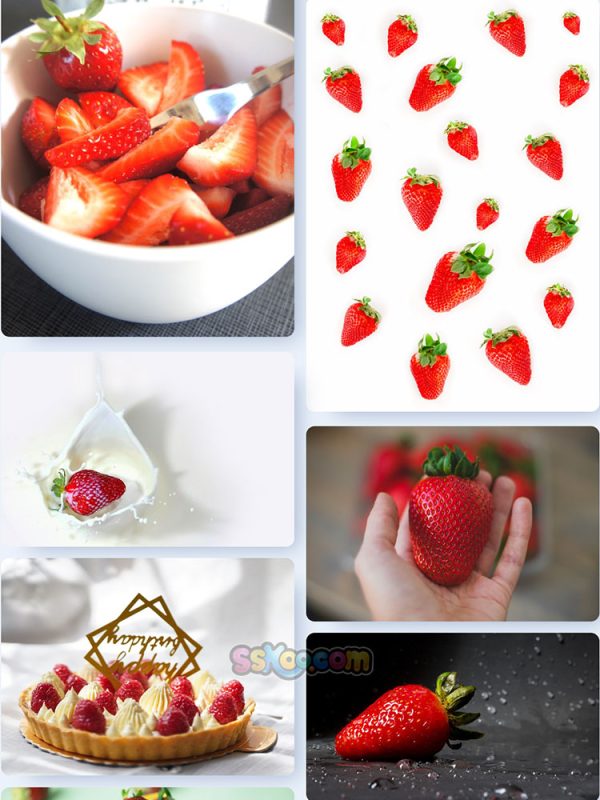 红色草莓新鲜水果高清照片摄影图片美食特写大图插图插图10