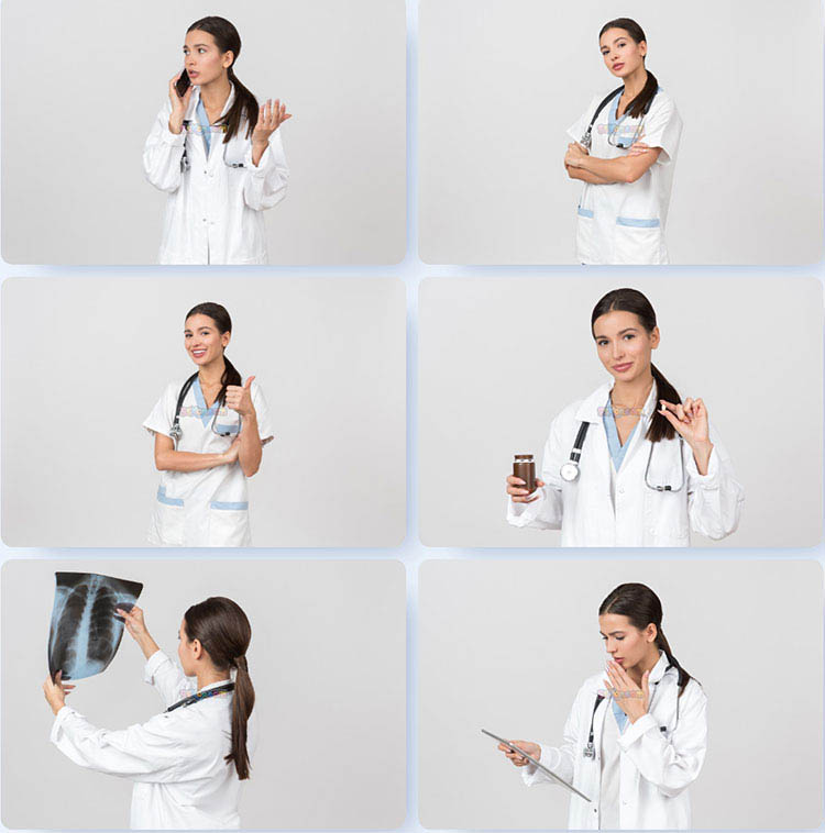 美女医生医护人员白衣天使JPG摄影照片壁纸背景图片插图设计素材插图10