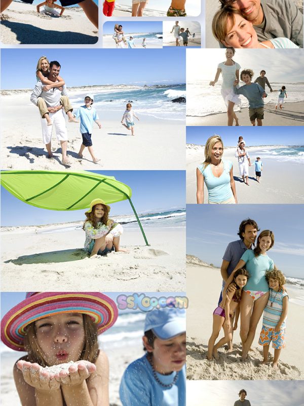 沙滩海岛度假海滩家庭特写高清JPG摄影照片壁纸背景插图设计素材插图11