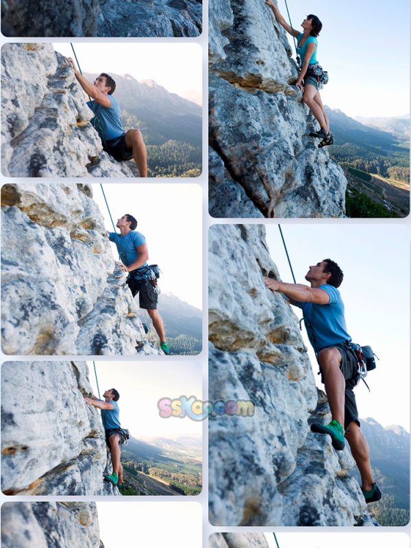 攀岩探险极限运动场景特写高清JPG摄影照片壁纸背景插图设计素材插图11