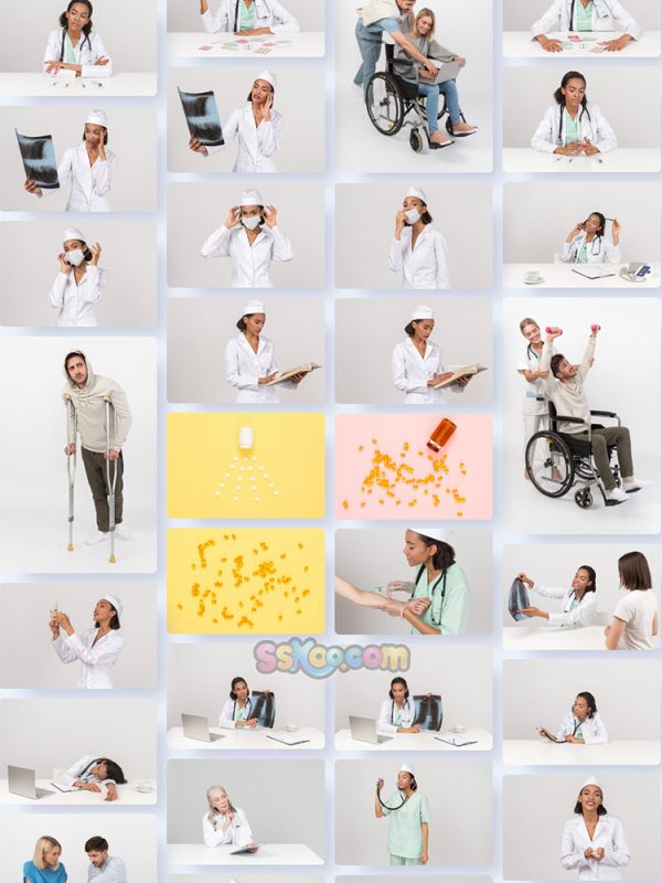 医疗保健医护人员人物特写JPG摄影壁纸背景图片插图设计素材插图11