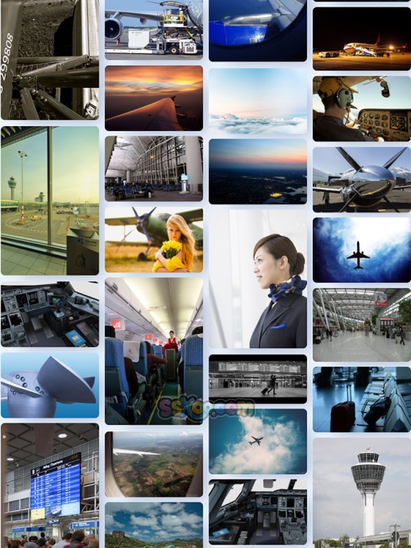 飞机航空天空驾驶机舱俯瞰大地城市高清大图JPG图片照片素材插图11