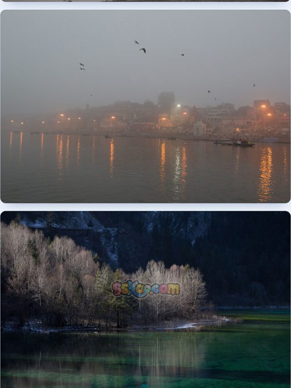 中国风格水墨风景旅游圣地城市景点高清JPG摄影壁纸背景插画素材插图11