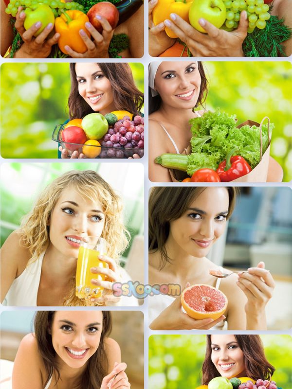 吃水果的美女人物照片特写高清JPG摄影壁纸背景图片插图设计素材插图11