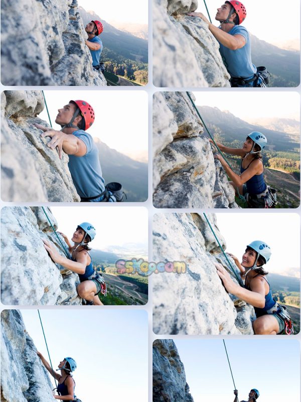 攀岩探险极限运动场景特写高清JPG摄影照片壁纸背景插图设计素材插图12