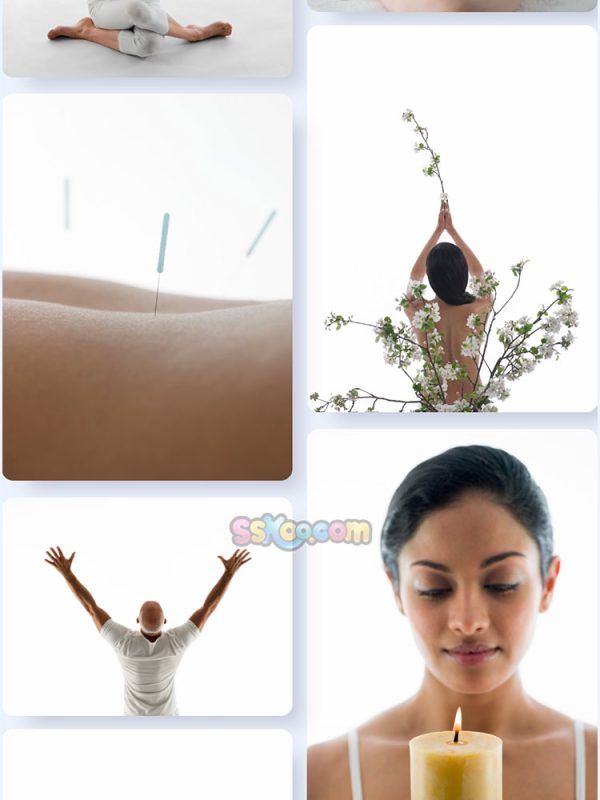 养生理疗瑜伽人物照片特写高清JPG摄影4K壁纸背景图片插图设计素材插图12