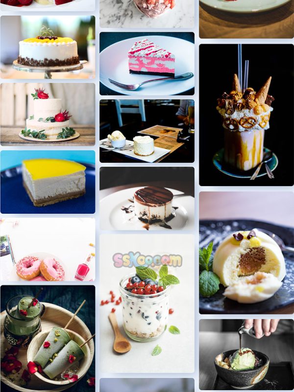 甜食西式糕点甜饼面包冰激凌雪糕水果糕点果汁奶油高清照片插图12