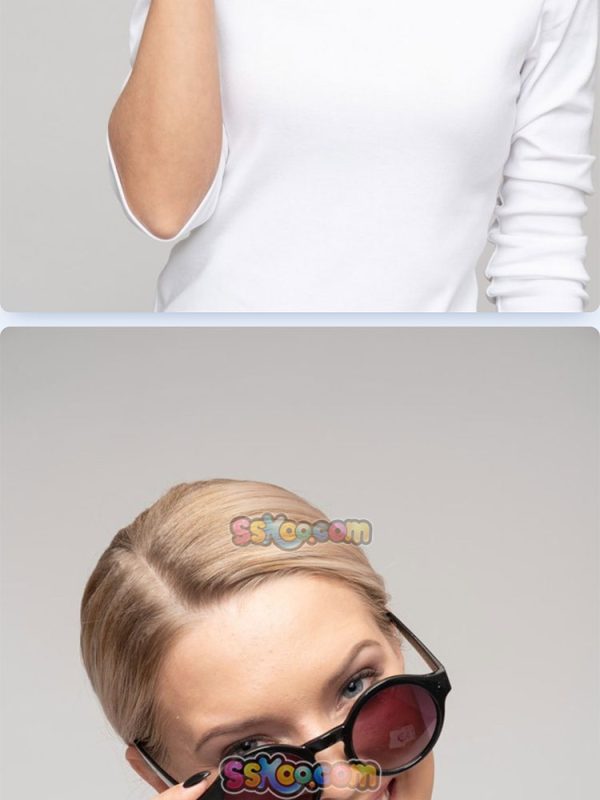 美女妹子眼镜模特头像组图JPG摄影照片壁纸背景图片插图设计素材插图12