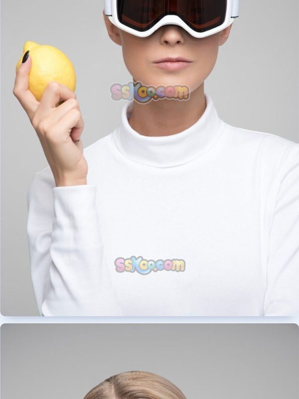 酷炫墨镜眼镜太空镜女模特JPG摄影照片壁纸背景图片插图设计素材插图12